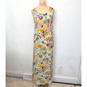 Y2K Vintage Sheer Fairy Maxi Tank Dress Small Cottage Coquette Dainty Indie